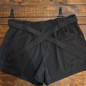 90 Degree By Reflex High Waist Black Women's Shorts
